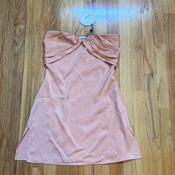 Princess Polly Irena Strapless Mini Dress Dusty Pink - Picture 2 of 7